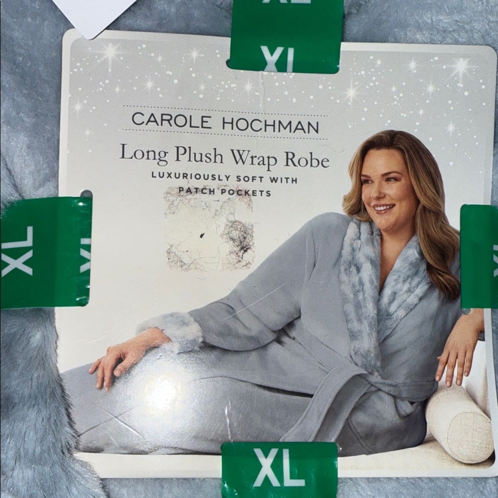 Midnight by Carole Hochman Soft Blue Plush Robe